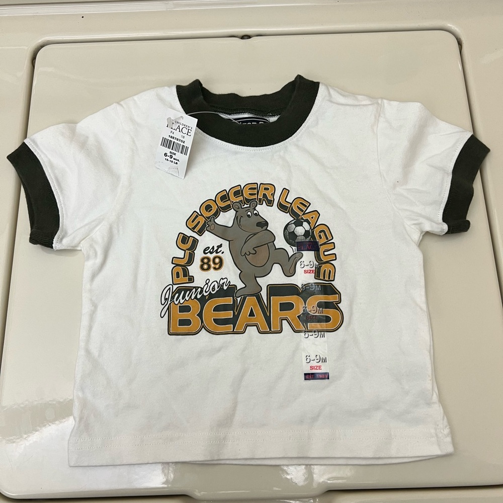 The Children’s Place Boys “SOCCER LEAGUE” 6-9 months Junior BEARS NWT